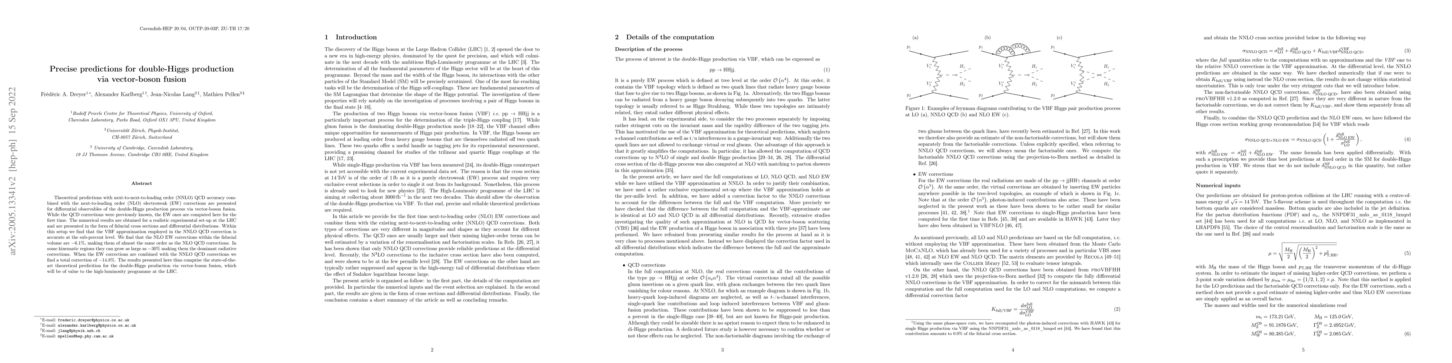 Thumbnail for Precise predictions for double-Higgs production via vector-boson fusion