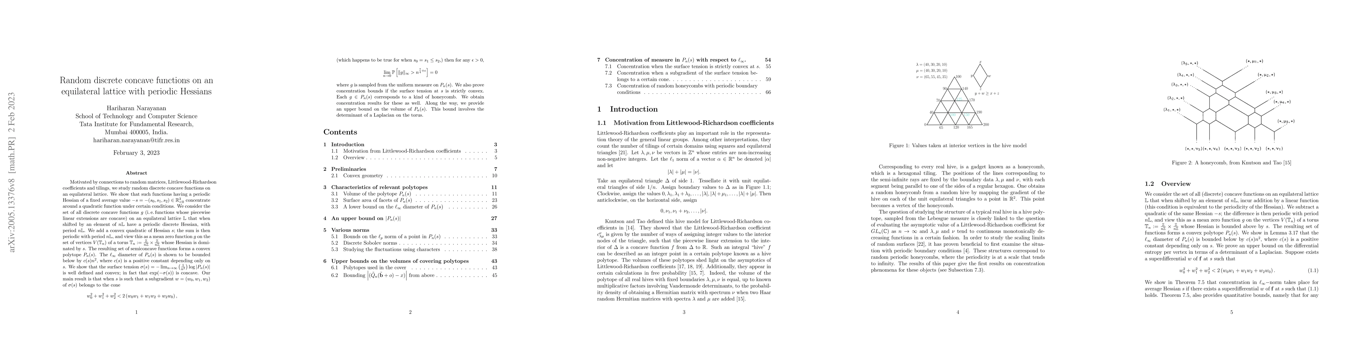 Thumbnail for Random discrete concave functions on an equilateral lattice with
  periodic Hessians