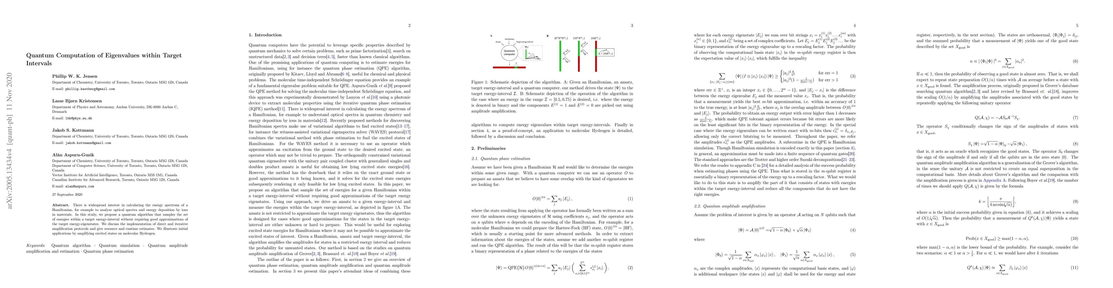 Thumbnail for Quantum Computation of Eigenvalues within Target Intervals