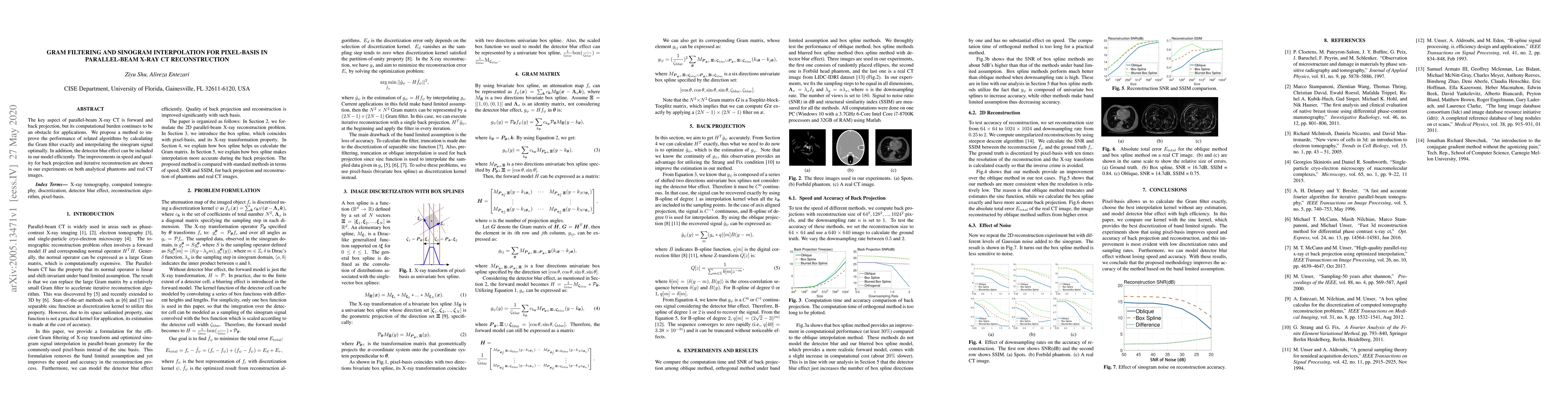 Thumbnail for Gram filtering and sinogram interpolation for pixel-basis in
  parallel-beam X-ray CT reconstruction