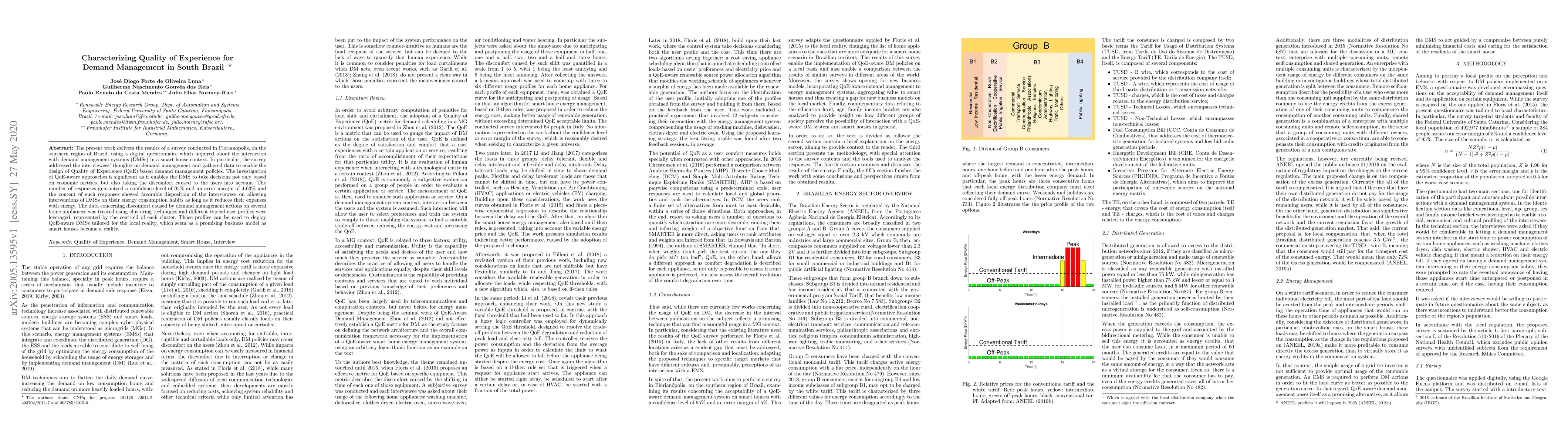 Thumbnail for Characterizing Quality of Experience for Demand Management in South
  Brazil