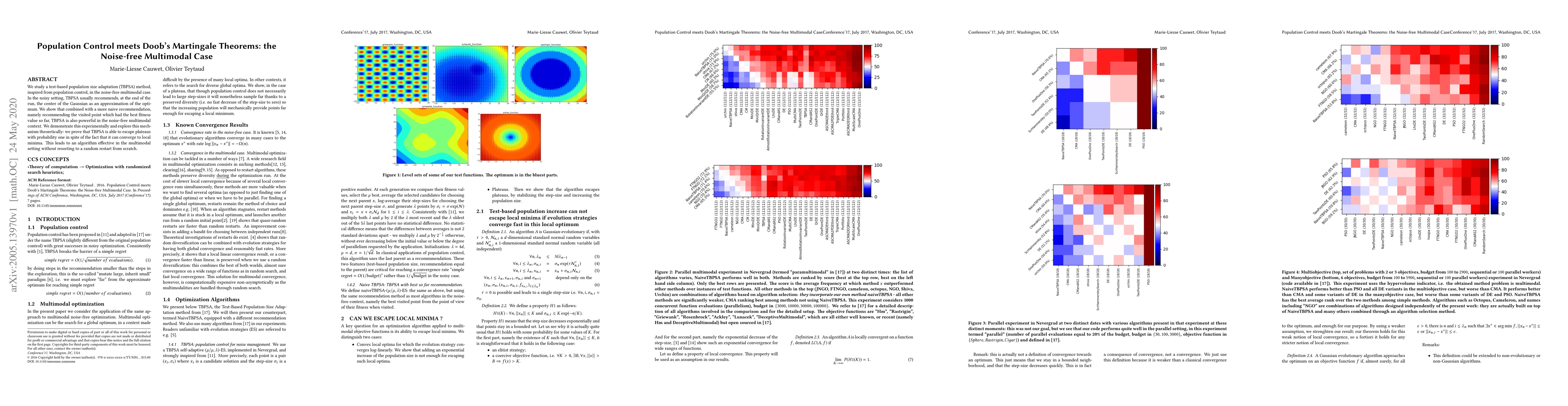 Thumbnail for Population Control meets Doob's Martingale Theorems: the Noise-free
  Multimodal Case