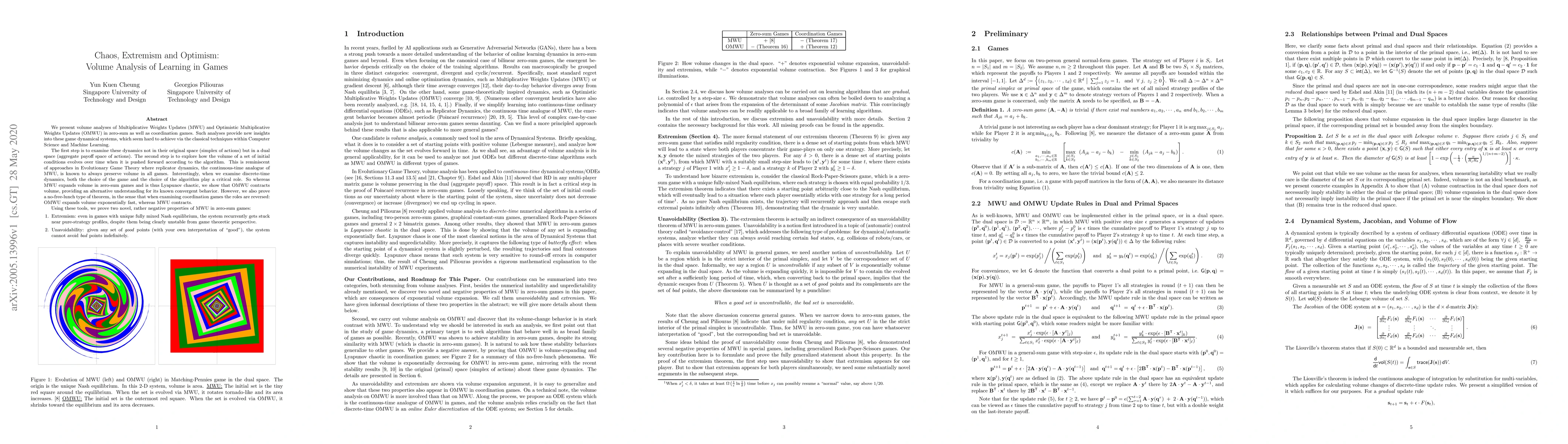 Thumbnail for Chaos, Extremism and Optimism: Volume Analysis of Learning in Games