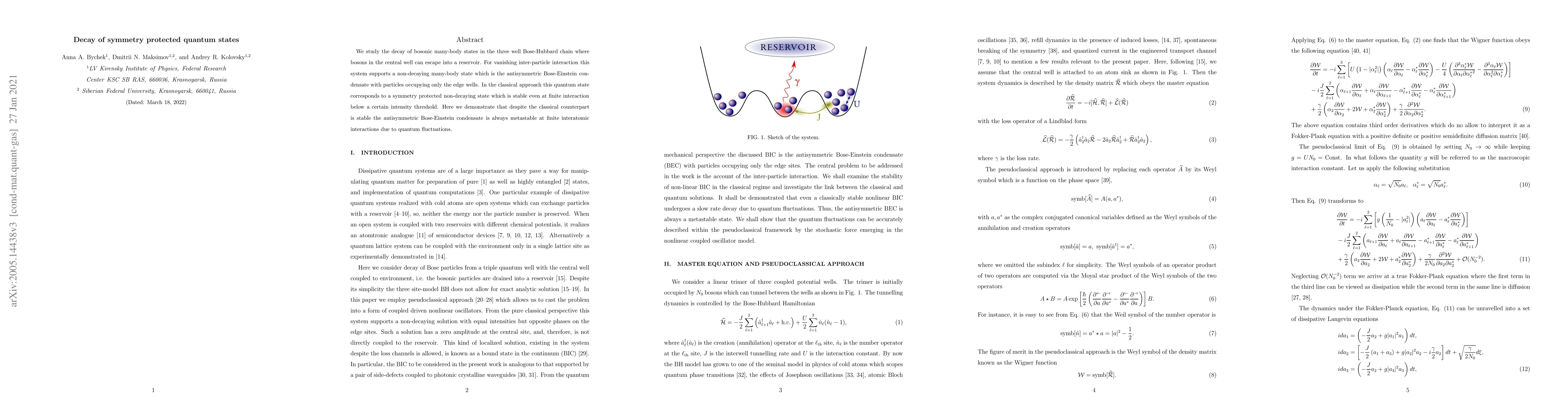 Thumbnail for Decay of symmetry-protected quantum states