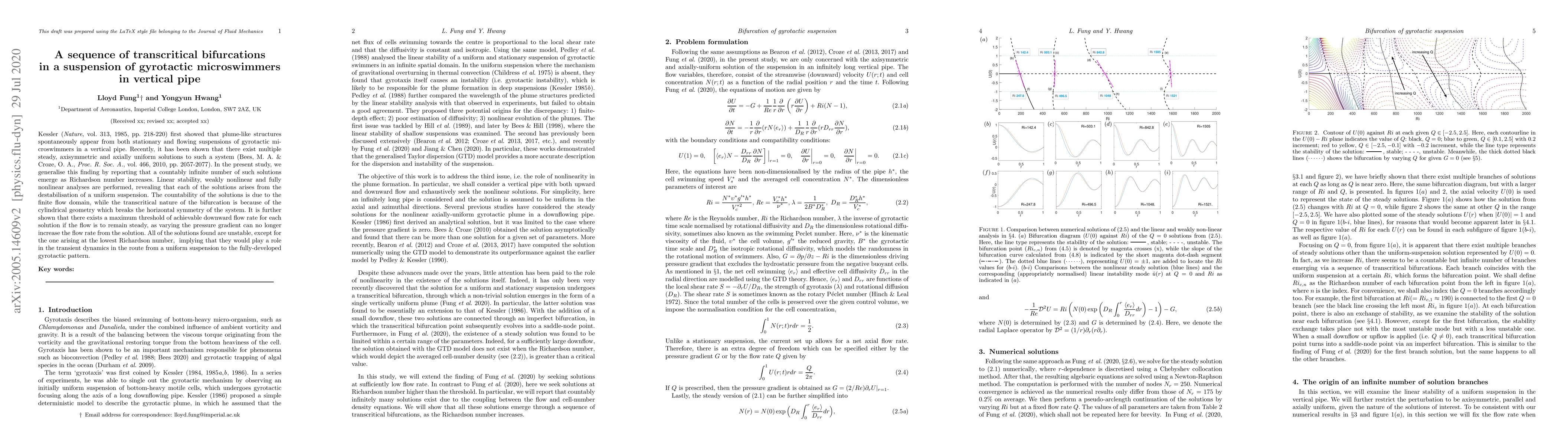 Thumbnail for A sequence of transcritical bifurcations in a suspension of gyrotactic
  microswimmers in vertical pipe