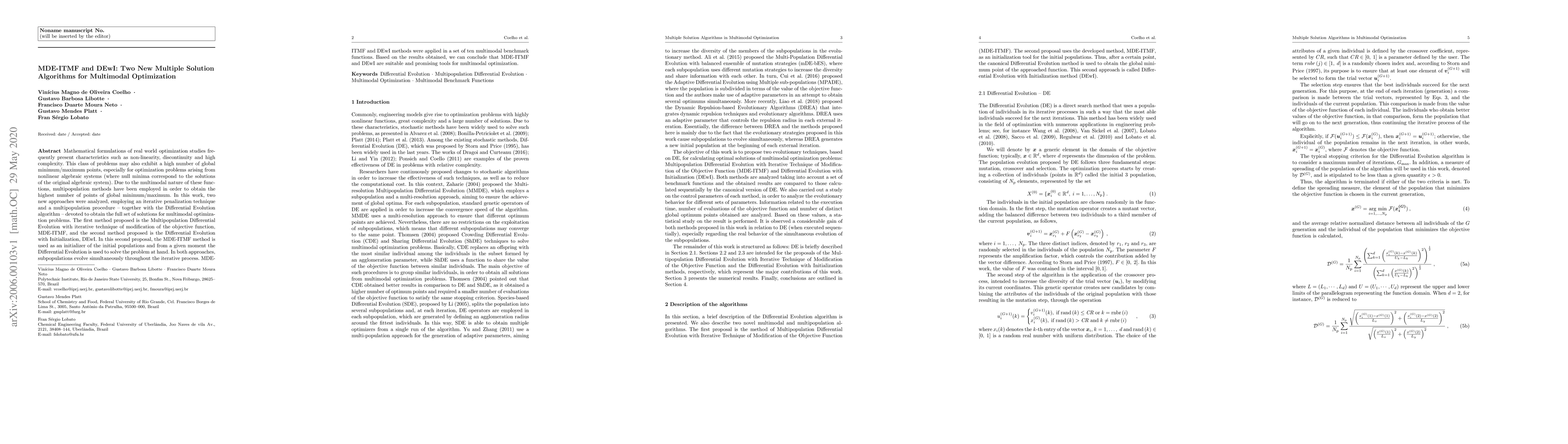 Thumbnail for MDE-ITMF and DEwI: Two New Multiple Solution Algorithms for Multimodal
  Optimization