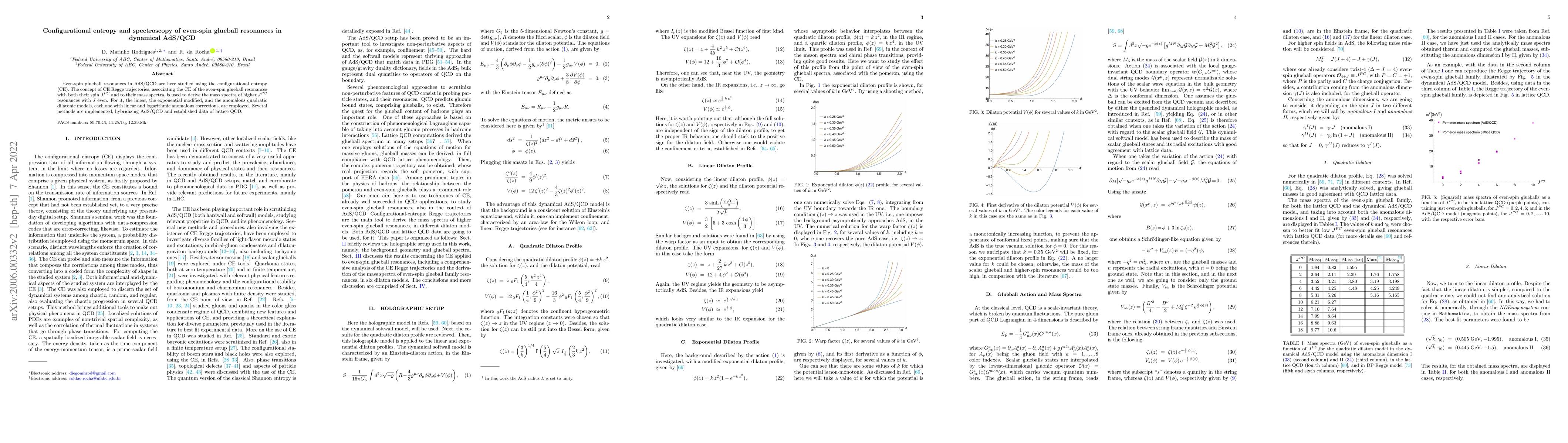 Thumbnail for Configurational entropy and spectroscopy of pomeron resonances in
  dynamical AdS/QCD