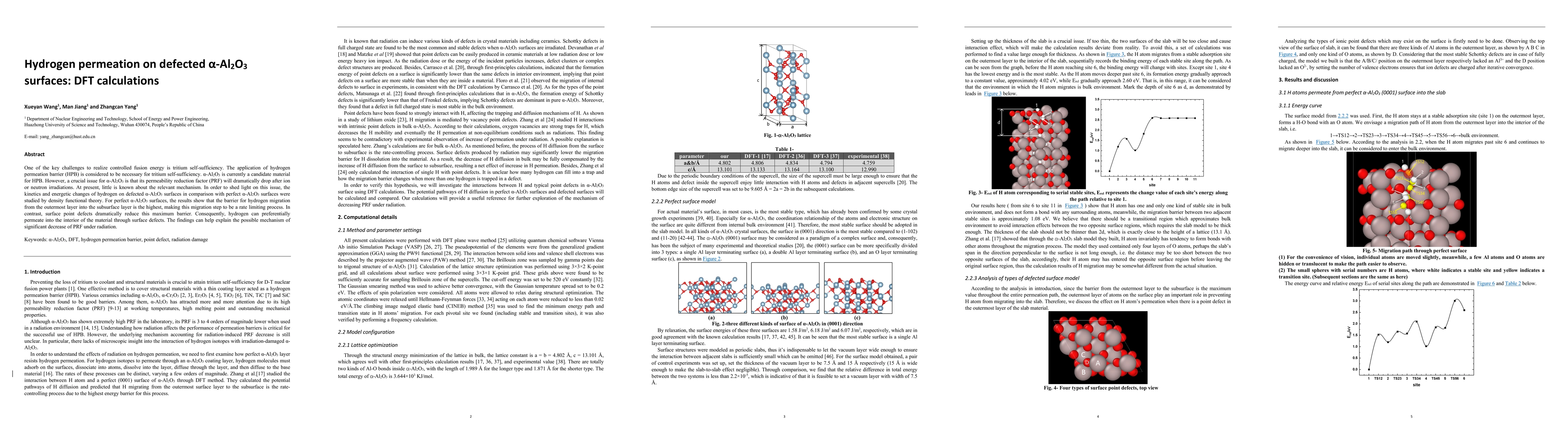 Thumbnail for Hydrogen permeation on defected {\alpha}-Al2O3 surfaces: DFT
  calculations