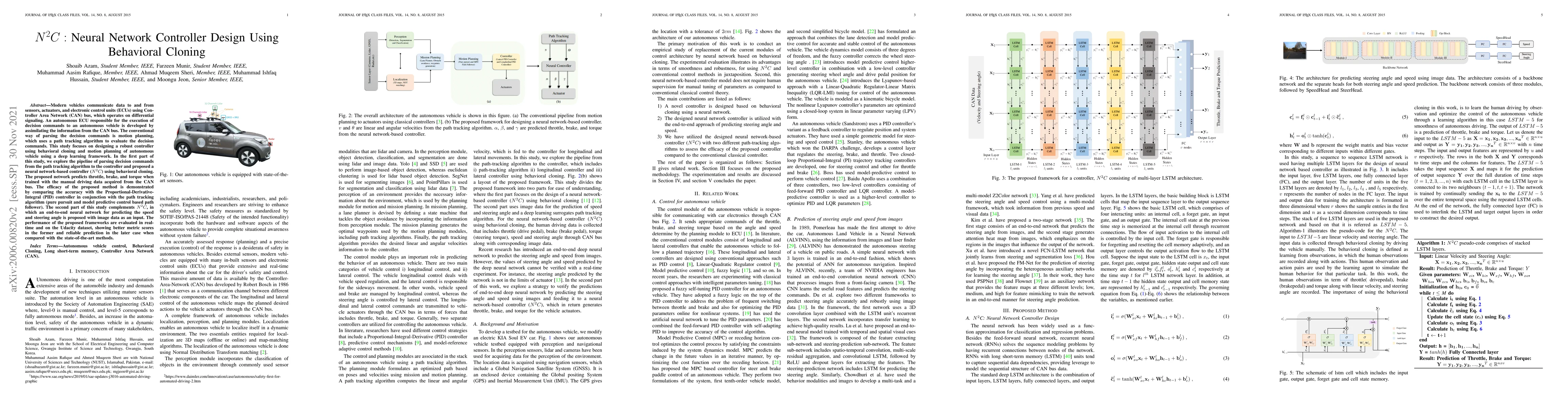 Thumbnail for N 2 C : Neural Network Controller Design Using Behavioral Cloning