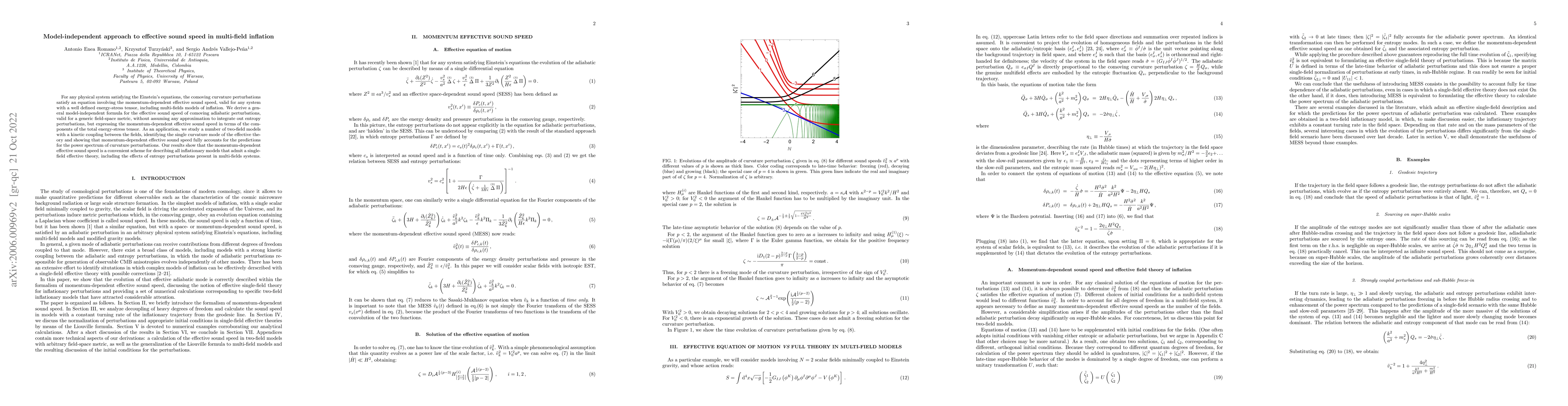 Thumbnail for Model-independent approach to effective sound speed in multi-field
  inflation
