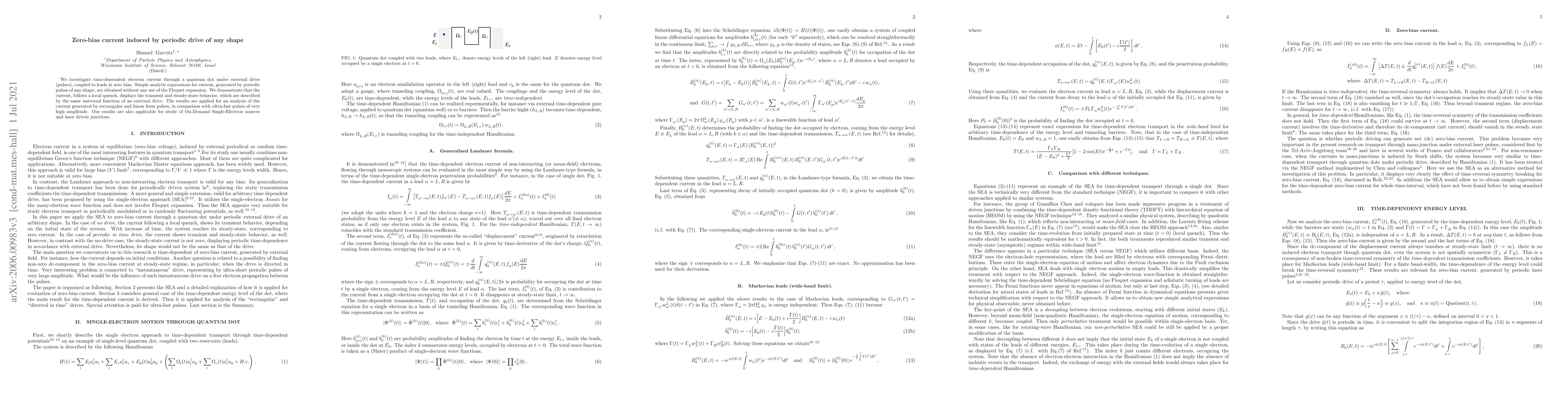 Thumbnail for Zero-bias current induced by periodic drive of any shape