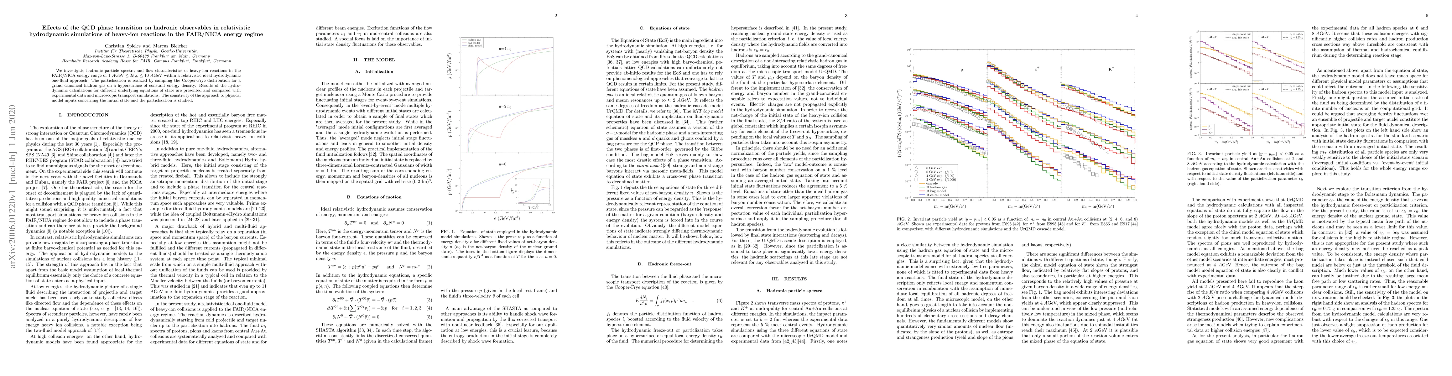 Thumbnail for Effects of the QCD phase transition on hadronic observables in
  relativistic hydrodynamic simulations of heavy-ion reactions in the FAIR/NICA
  energy regime
