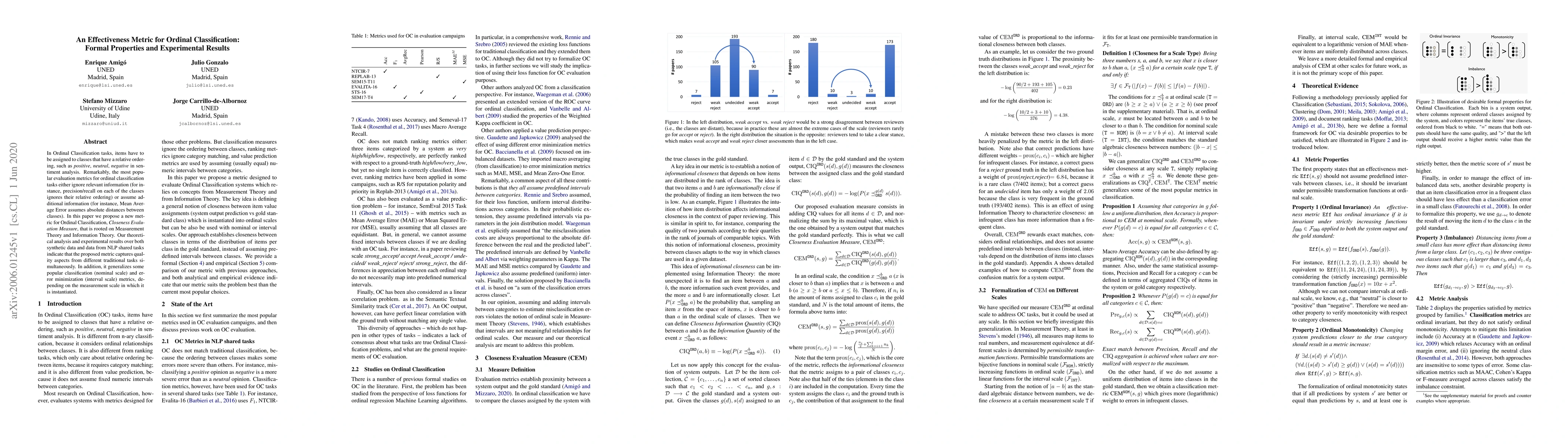 Thumbnail for An Effectiveness Metric for Ordinal Classification: Formal Properties
  and Experimental Results