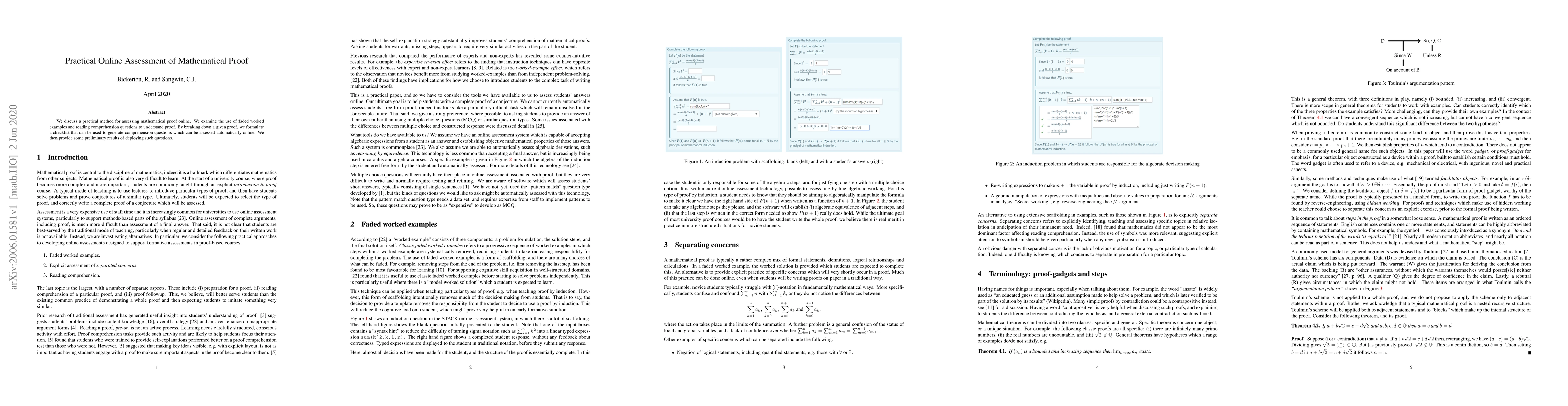 Thumbnail for Practical Online Assessment of Mathematical Proof