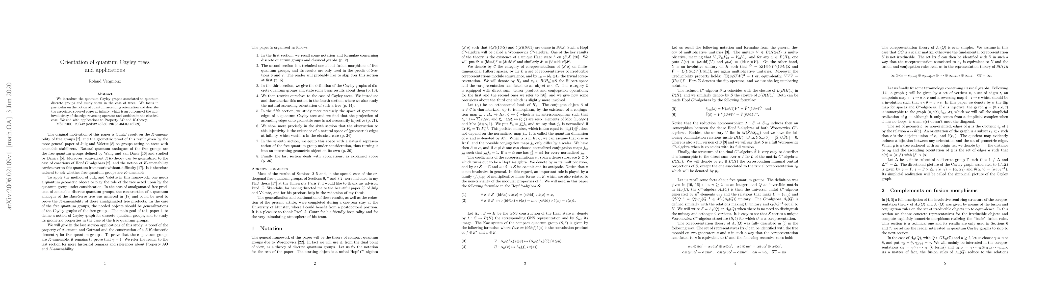 Thumbnail for Orientation of quantum Cayley trees and applications