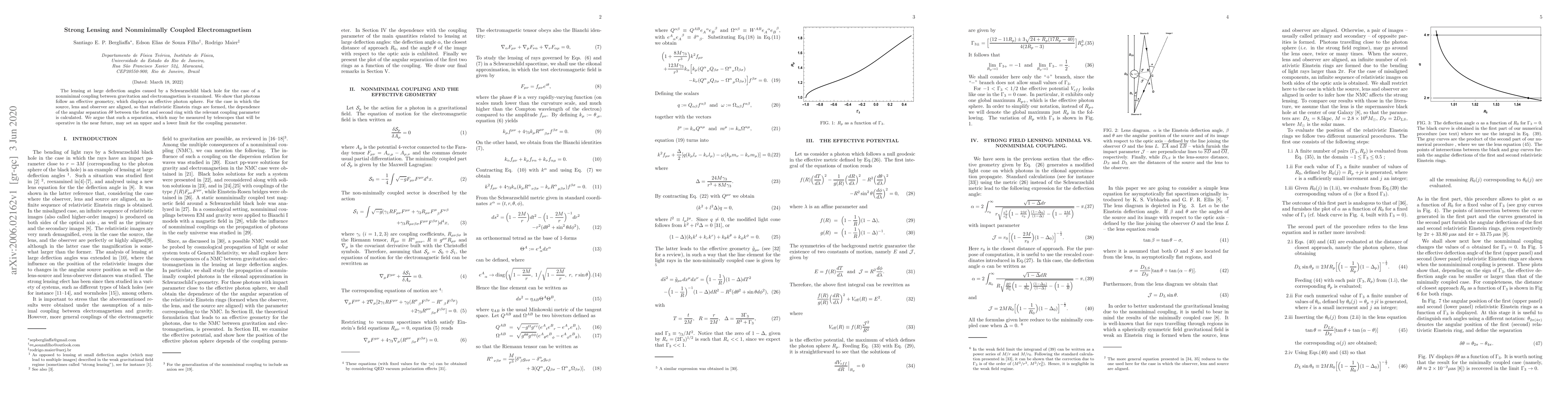 Thumbnail for Strong Lensing and Nonminimally Coupled Electromagnetism