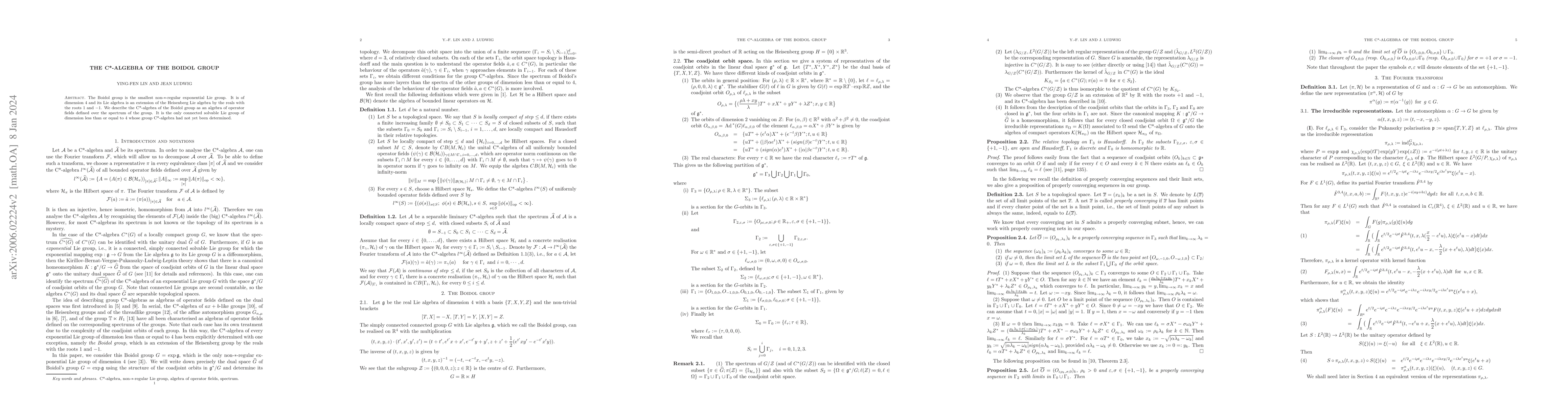 Thumbnail for The C*-algebra of the Boidol group