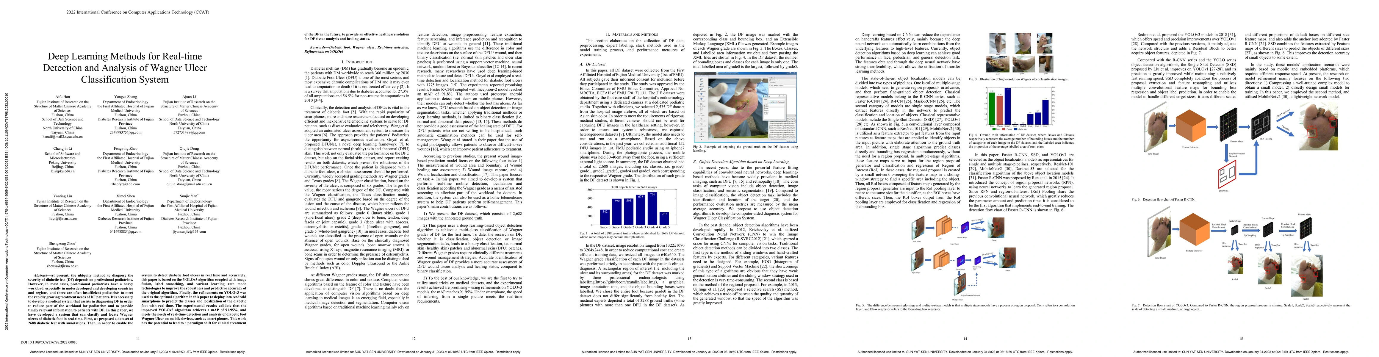 Thumbnail for Deep Learning Methods for Real-time Detection and Analysis of Wagner
  Ulcer Classification System