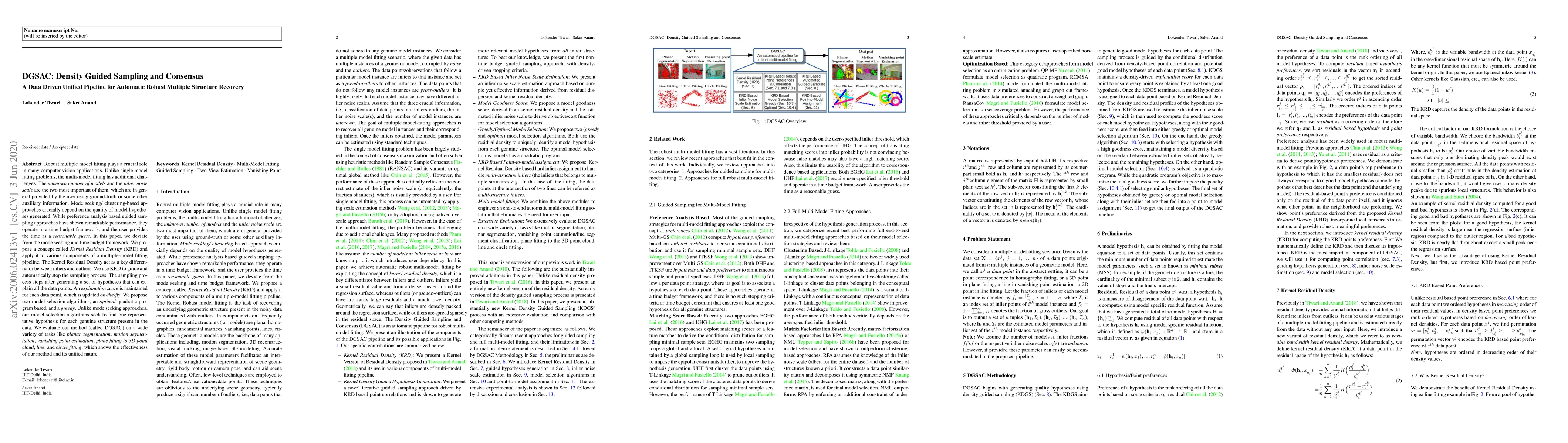 Thumbnail for DGSAC: Density Guided Sampling and Consensus