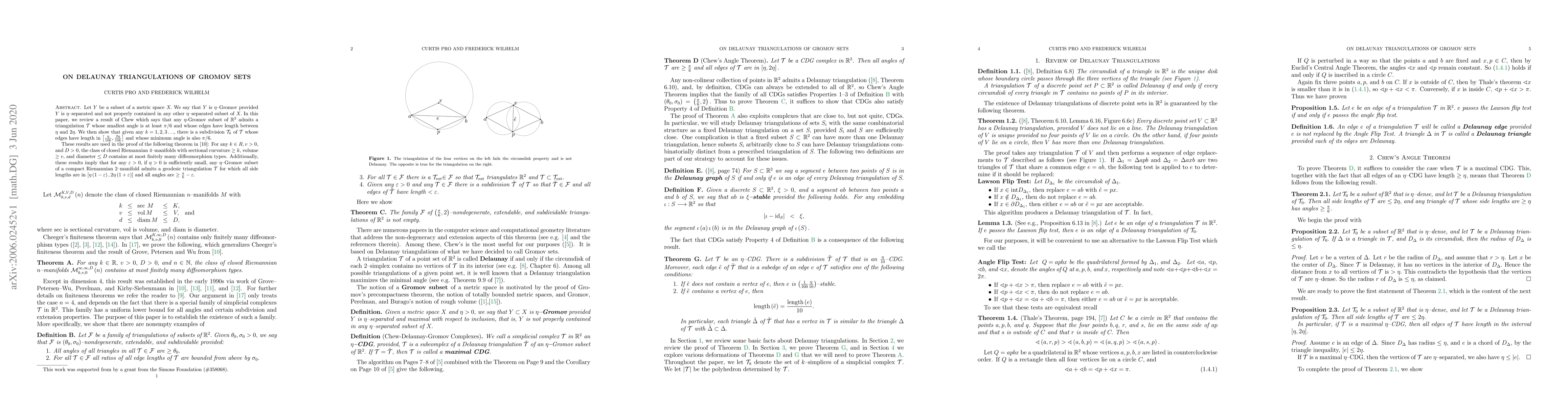 Thumbnail for On Delaunay Triangulations of Gromov Sets