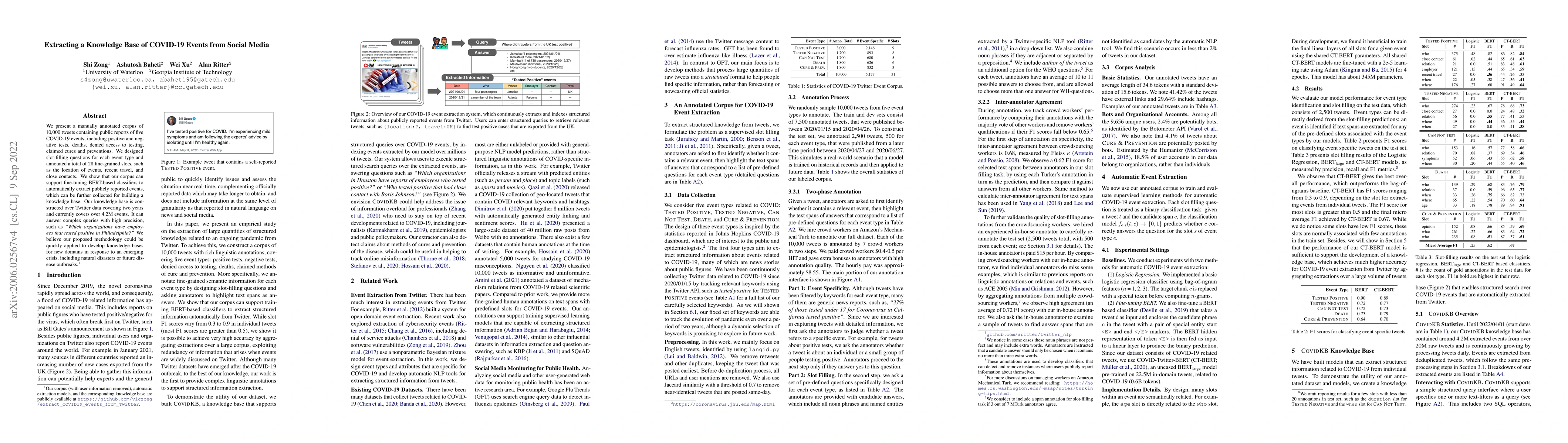 Thumbnail for Extracting a Knowledge Base of COVID-19 Events from Social Media