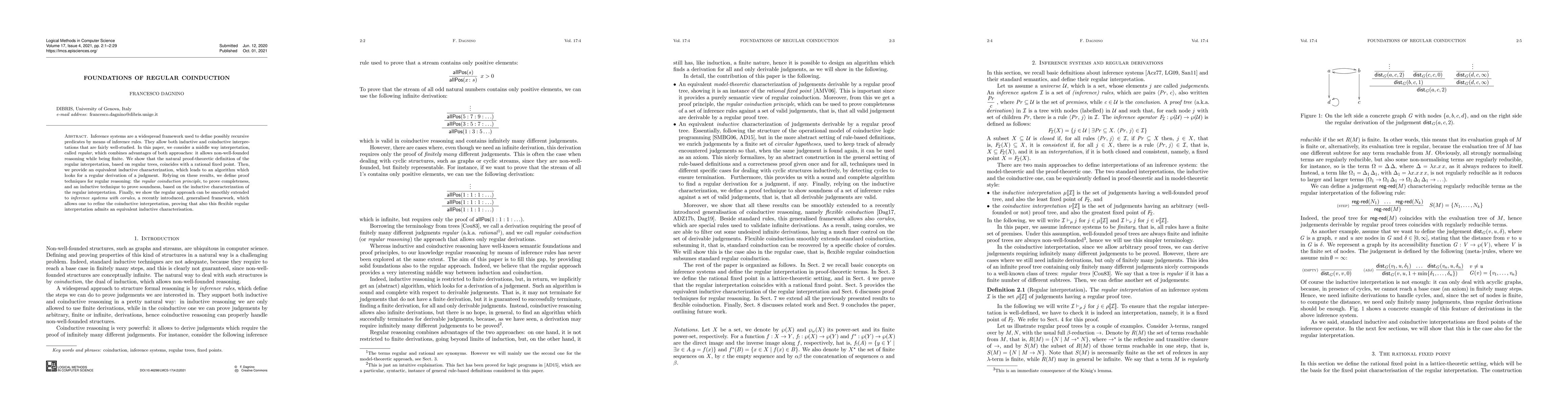 Thumbnail for Foundations of regular coinduction