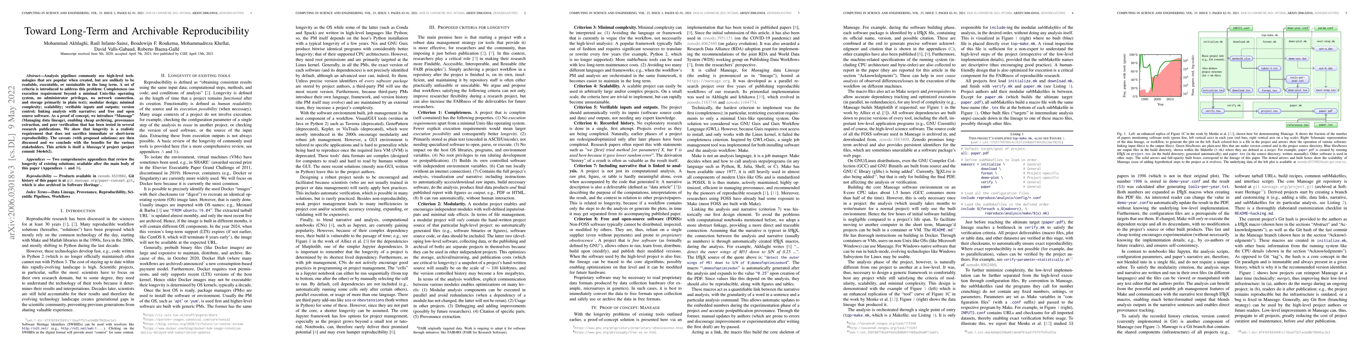 Thumbnail for Toward Long-Term and Archivable Reproducibility