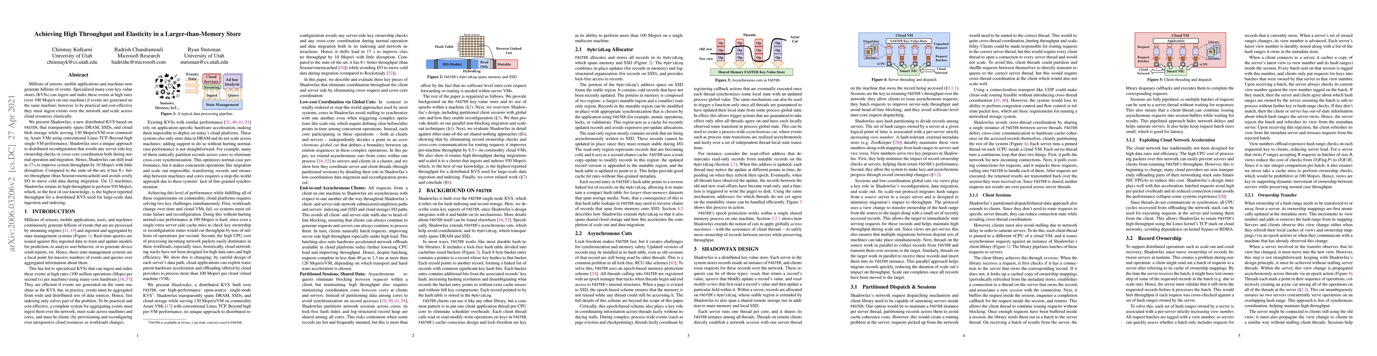 Thumbnail for Achieving High Throughput and Elasticity in a Larger-than-Memory Store