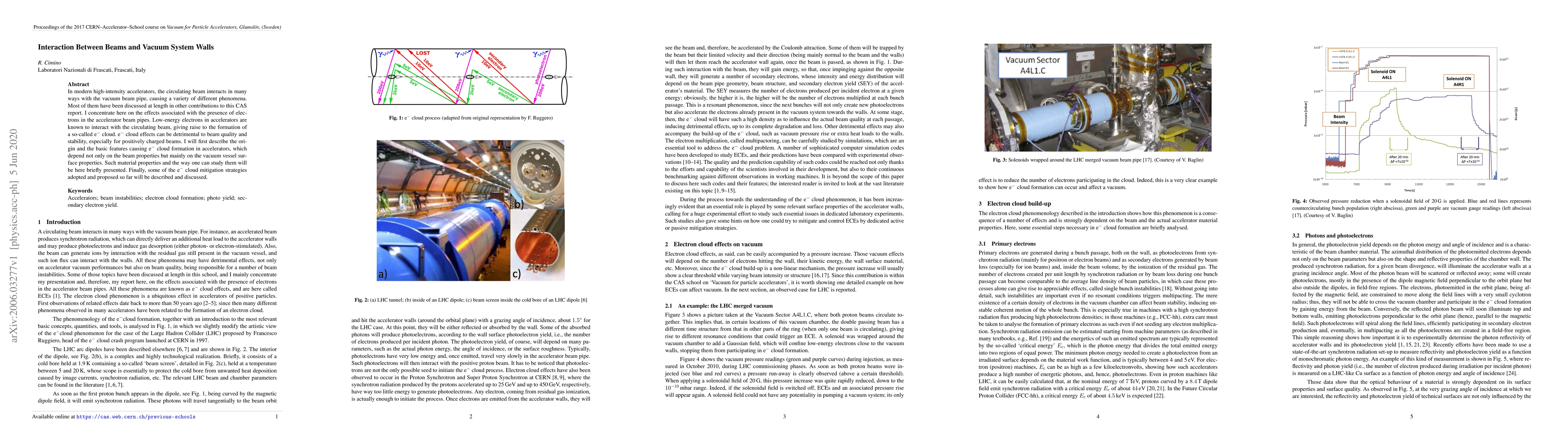 Thumbnail for Interaction Between Beams and Vacuum System Walls