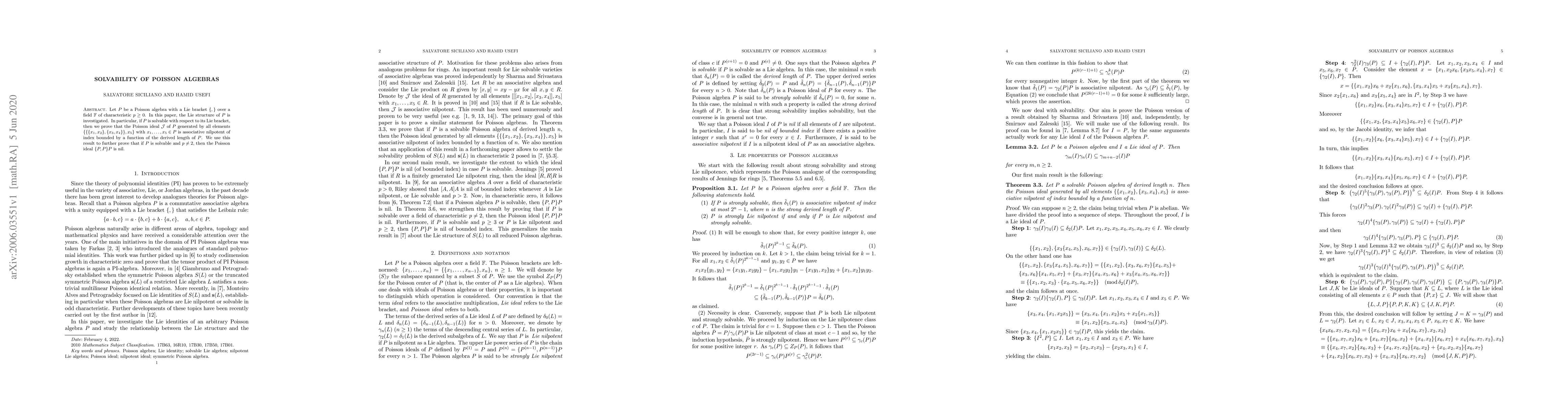 Thumbnail for Solvability of Poisson algebras