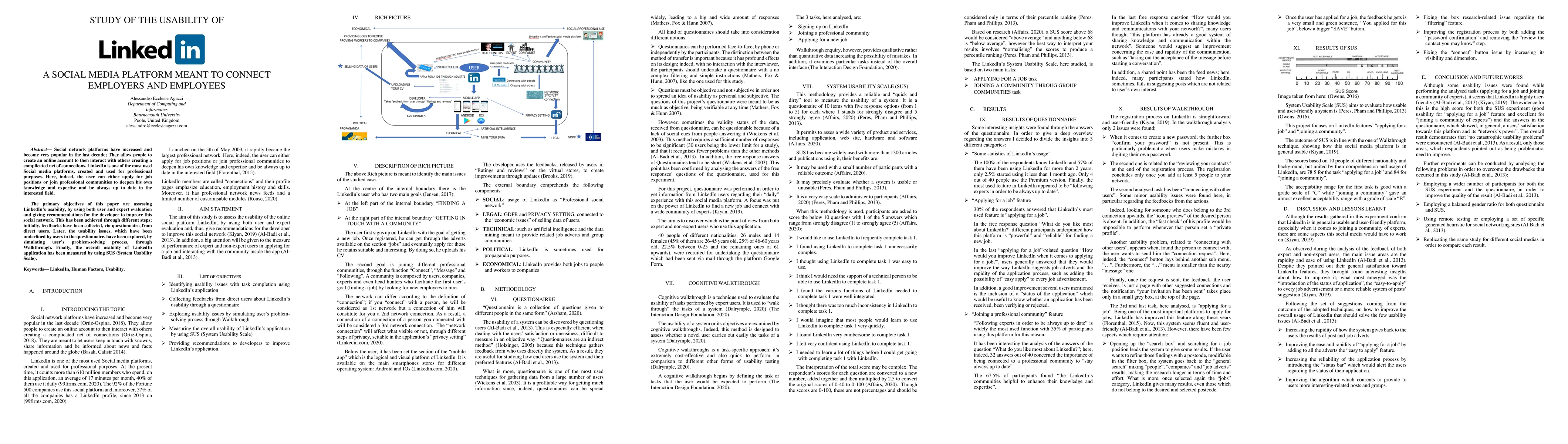 Thumbnail for Study of the usability of LinkedIn: a social media platform meant to
  connect employers and employees