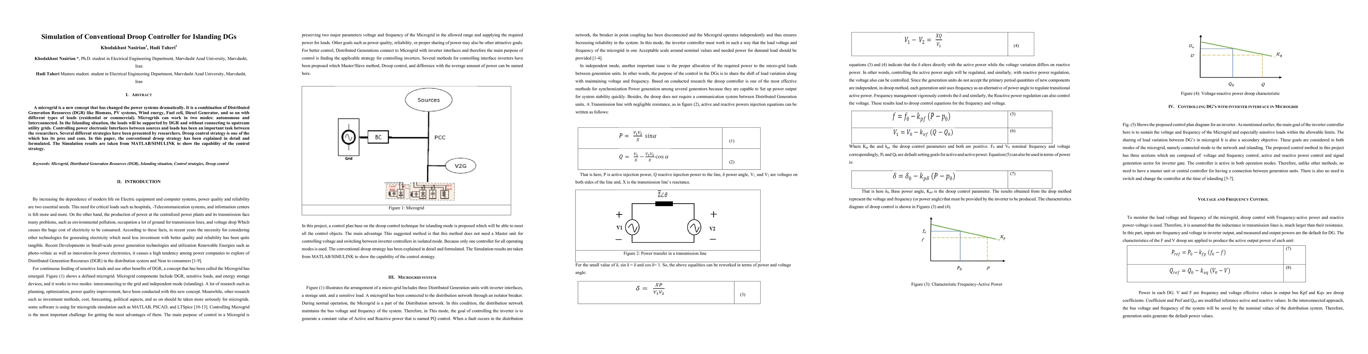 Thumbnail for Simulation of Conventional Droop Controller for Islanding DGs