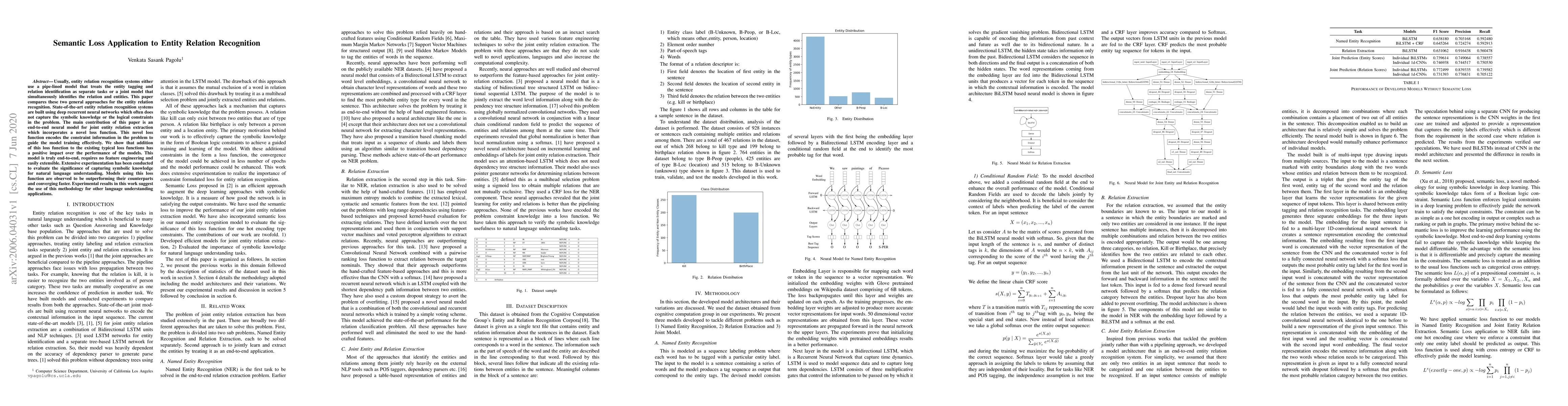 Thumbnail for Semantic Loss Application to Entity Relation Recognition