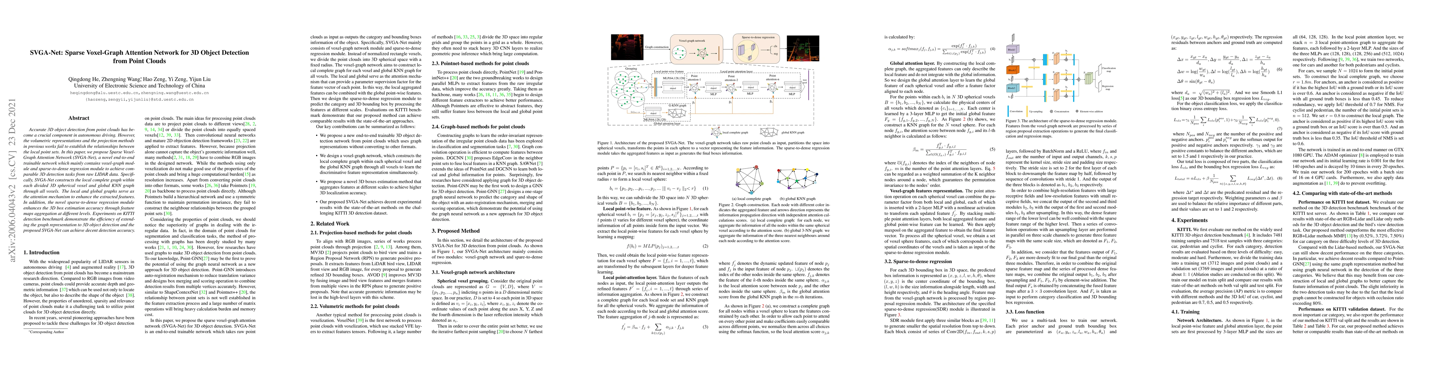 Thumbnail for SVGA-Net: Sparse Voxel-Graph Attention Network for 3D Object Detection
  from Point Clouds