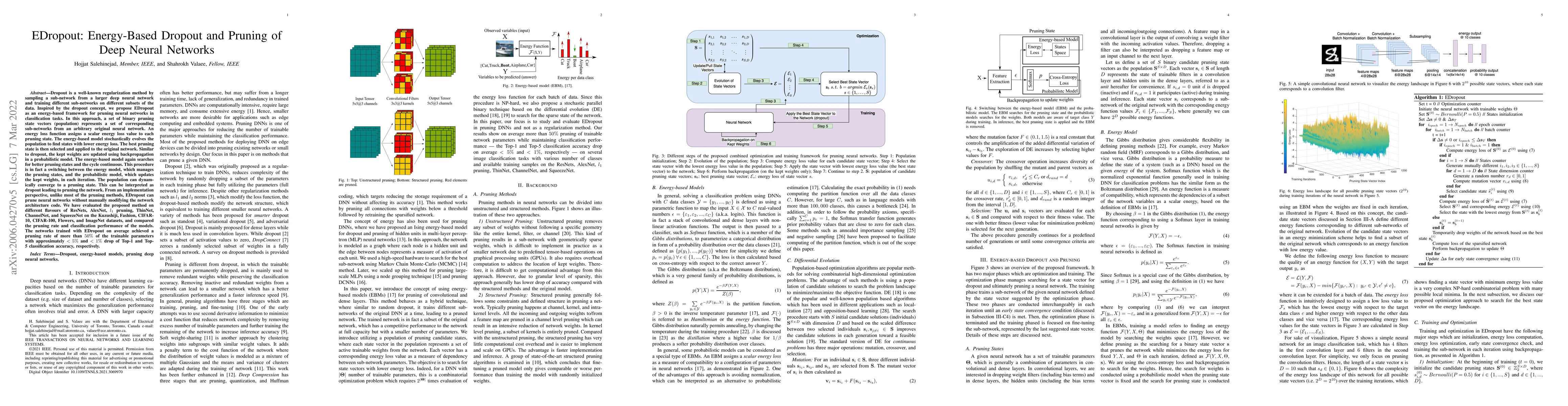Thumbnail for EDropout: Energy-Based Dropout and Pruning of Deep Neural Networks