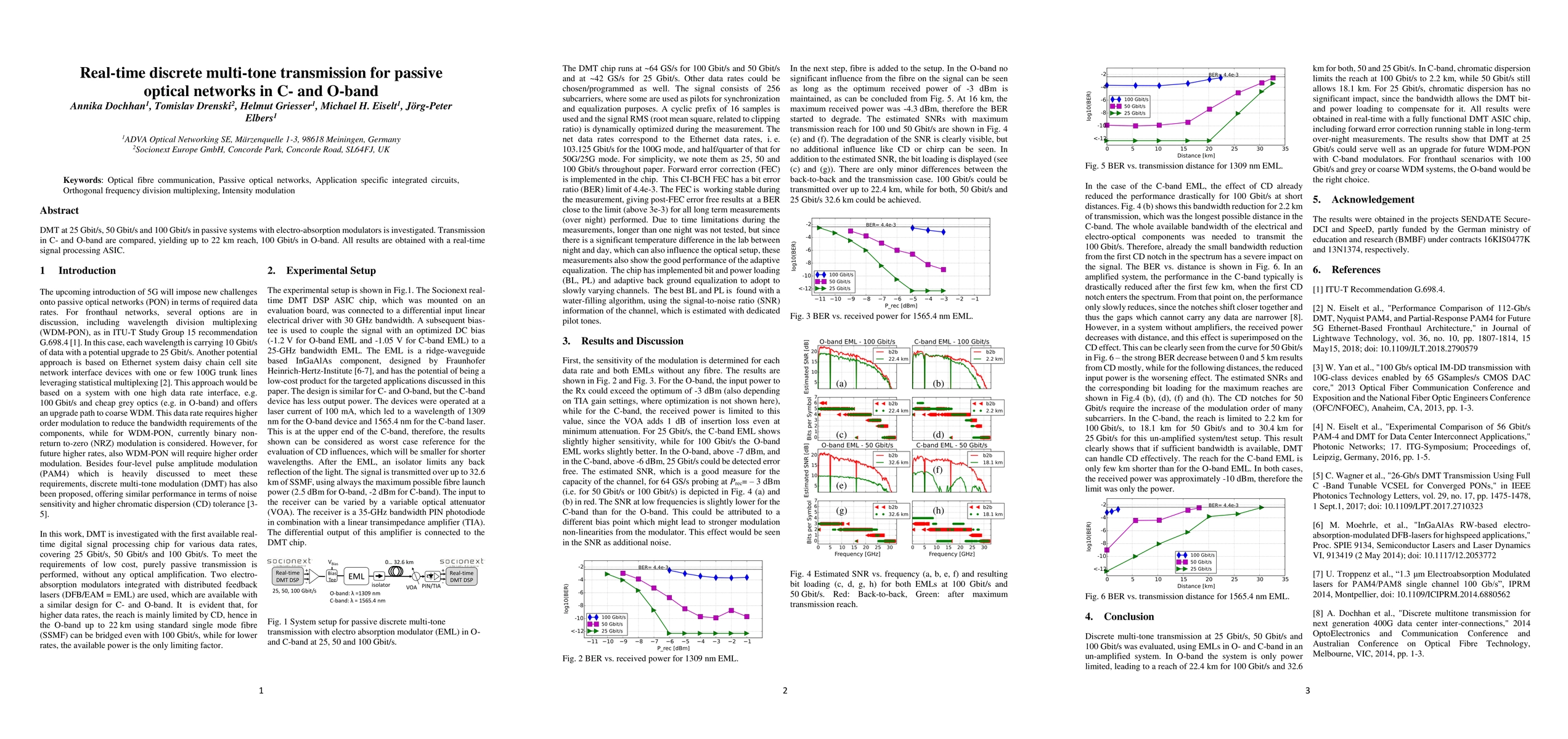 Thumbnail for Real-time discrete multi-tone transmission for passive optical networks
  in C- and O-band