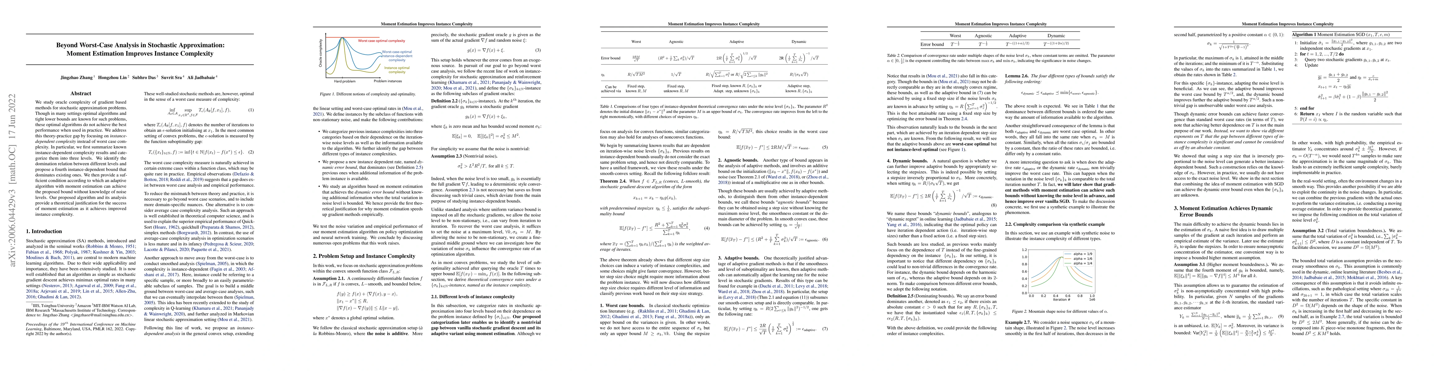Thumbnail for Beyond Worst-Case Analysis in Stochastic Approximation: Moment
  Estimation Improves Instance Complexity