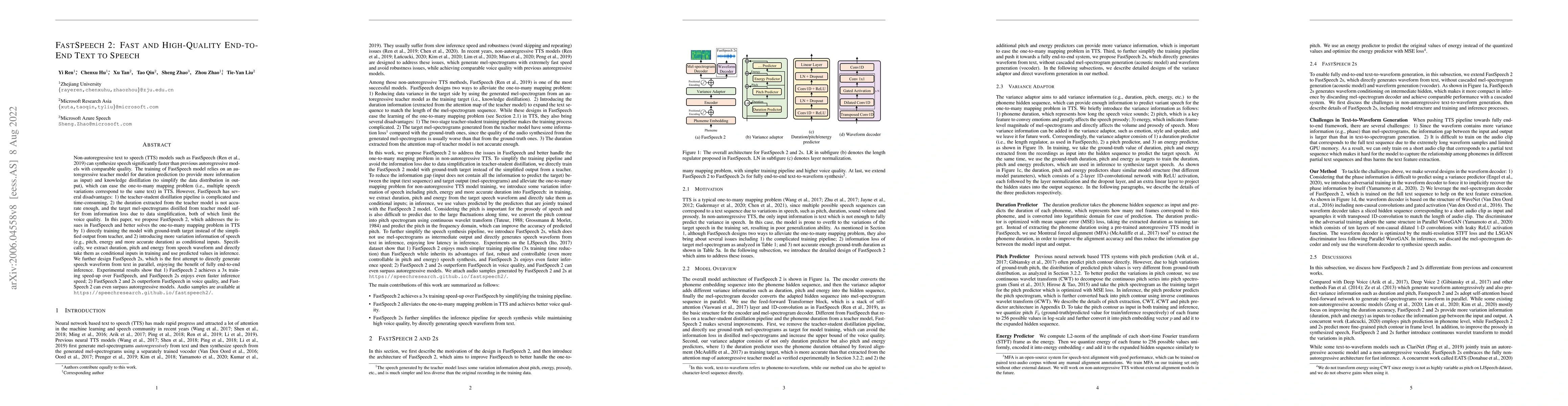 Thumbnail for FastSpeech 2: Fast and High-Quality End-to-End Text to Speech