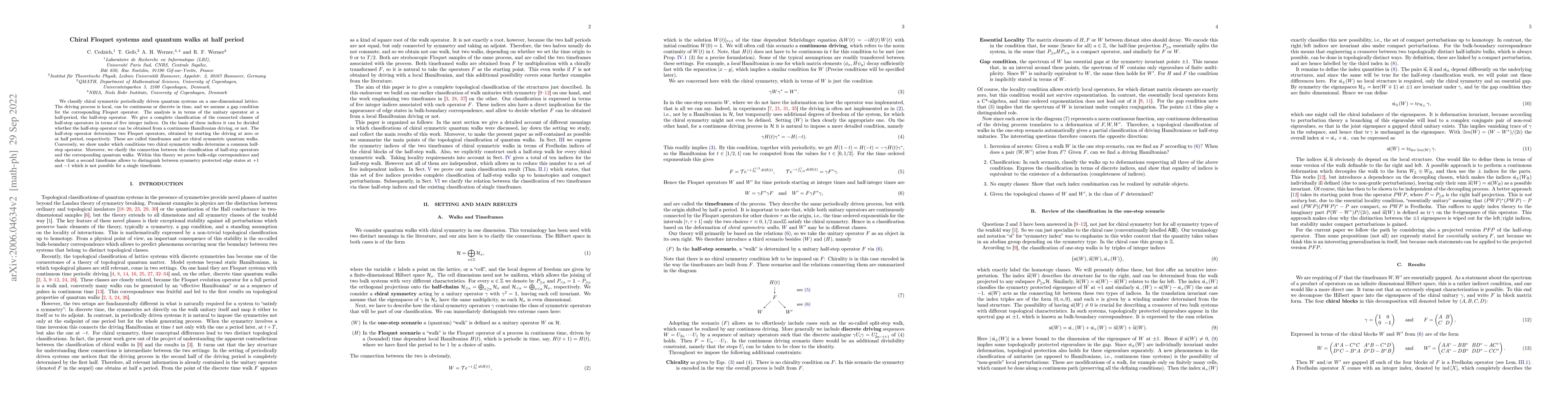 Thumbnail for Chiral Floquet systems and quantum walks at half period