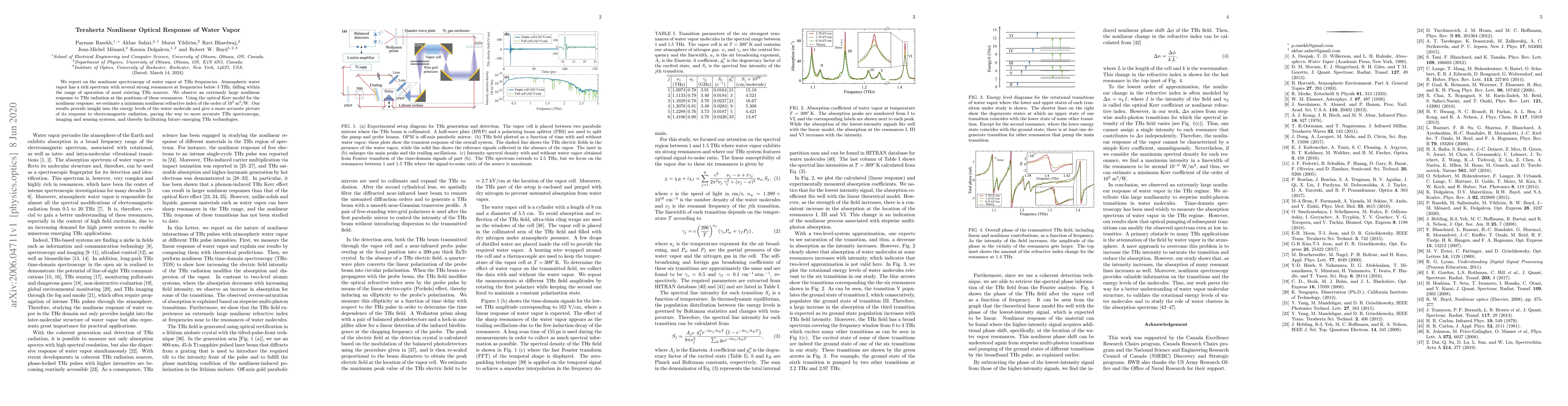 Thumbnail for Terahertz Nonlinear Optical Response of Water Vapor