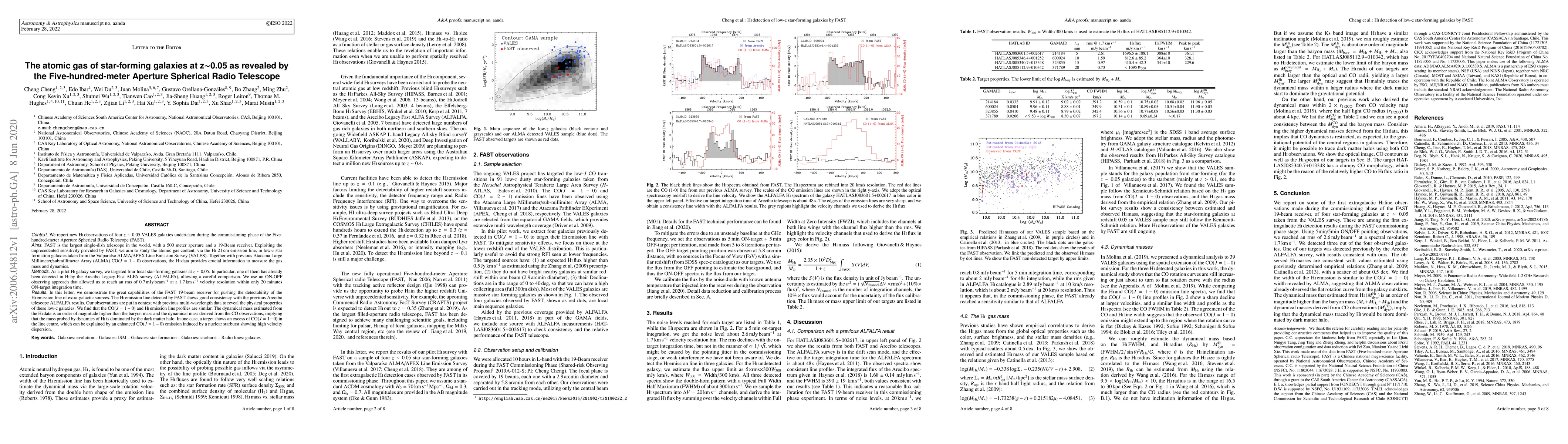 Thumbnail for The atomic gas of star-forming galaxies at z$\sim$0.05 as revealed by
  the Five-hundred-meter Aperture Spherical Radio Telescope