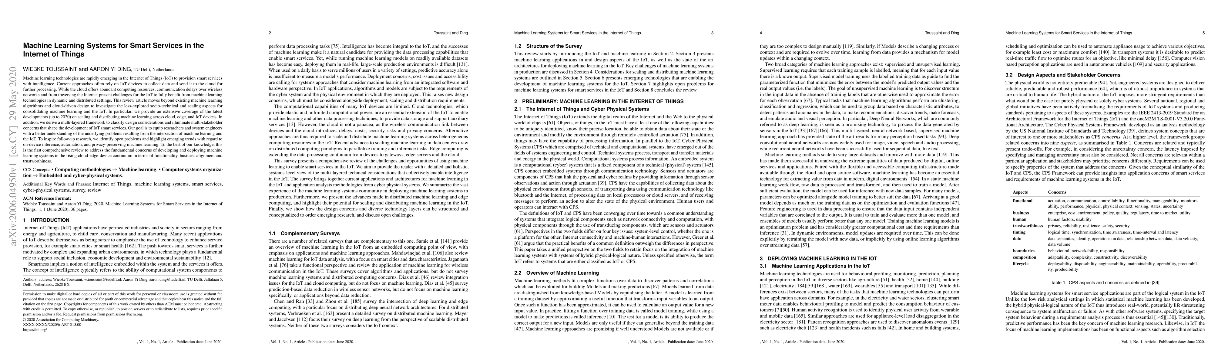 Thumbnail for Machine Learning Systems for Intelligent Services in the IoT: A Survey