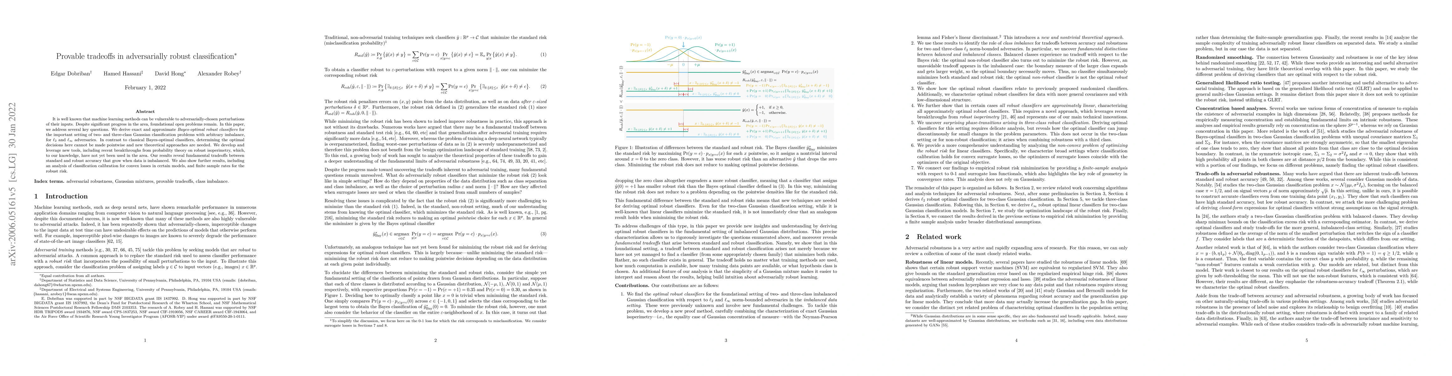 Thumbnail for Provable tradeoffs in adversarially robust classification