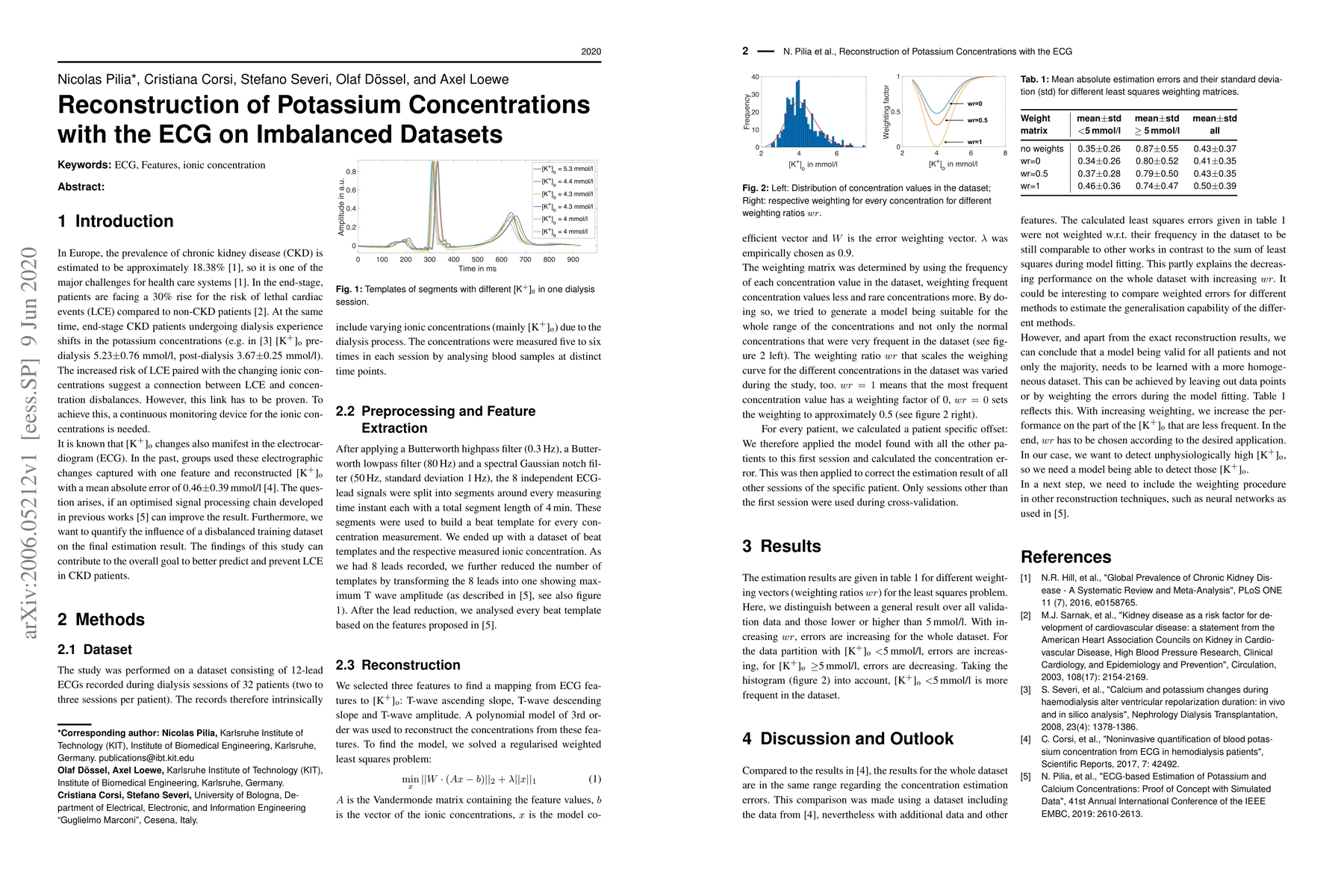 Thumbnail for Reconstruction of Potassium Concentrations with the ECG on Imbalanced
  Datasets