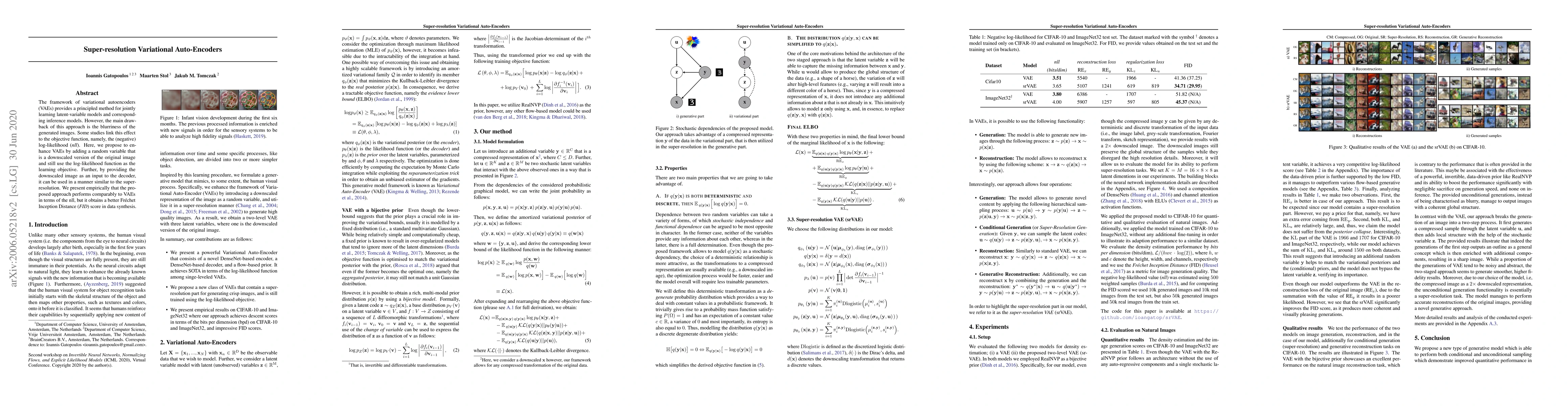 Thumbnail for Super-resolution Variational Auto-Encoders
