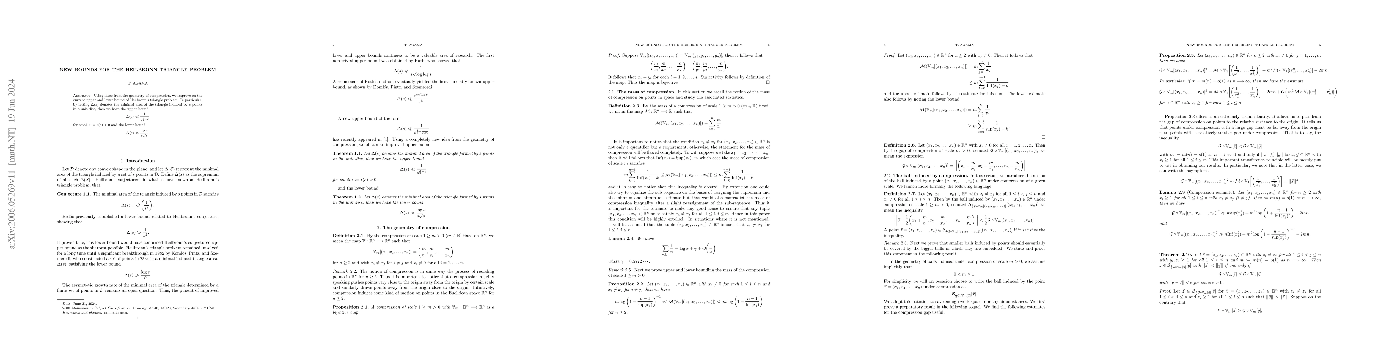 Thumbnail for New bounds for the Heilbronn triangle problem