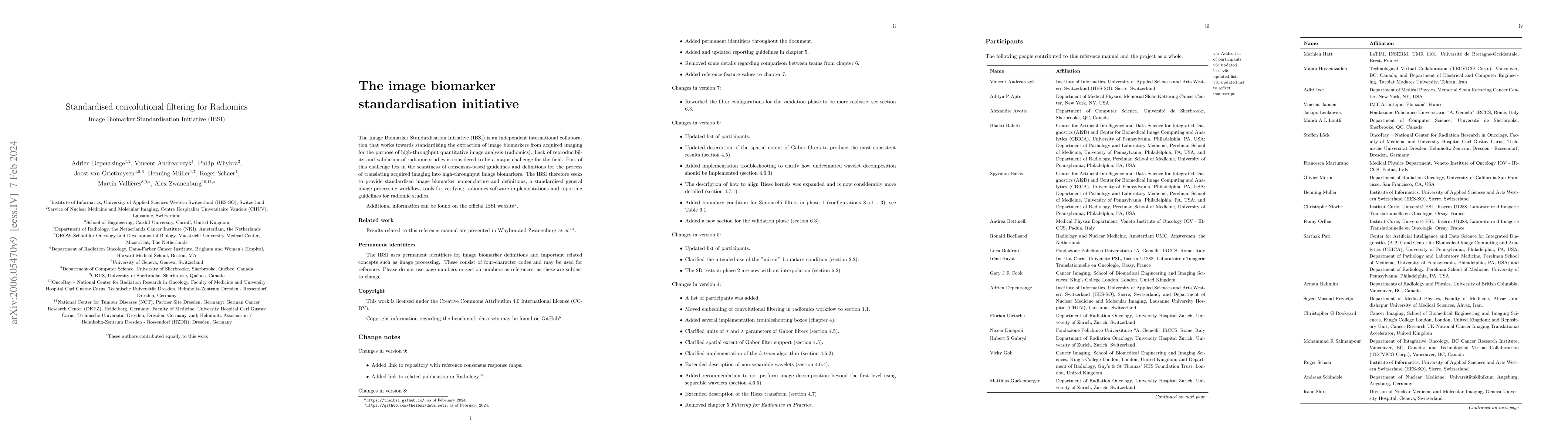Thumbnail for Standardised convolutional filtering for radiomics