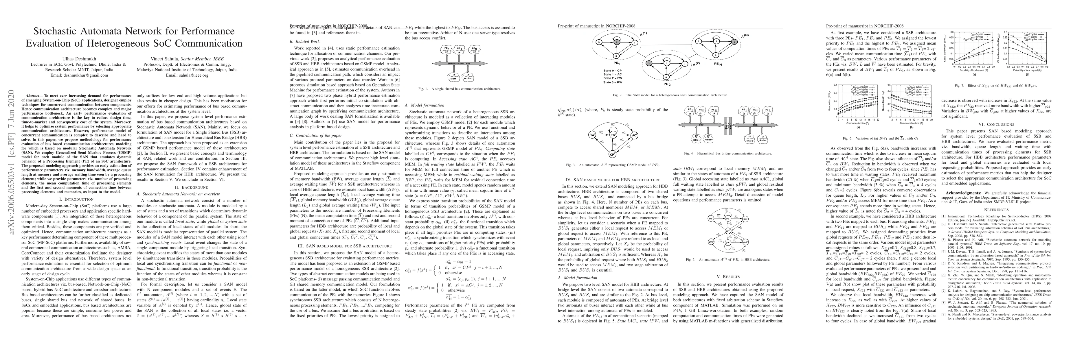 Thumbnail for Stochastic Automata Network for Performance Evaluation of Heterogeneous
  SoC Communication
