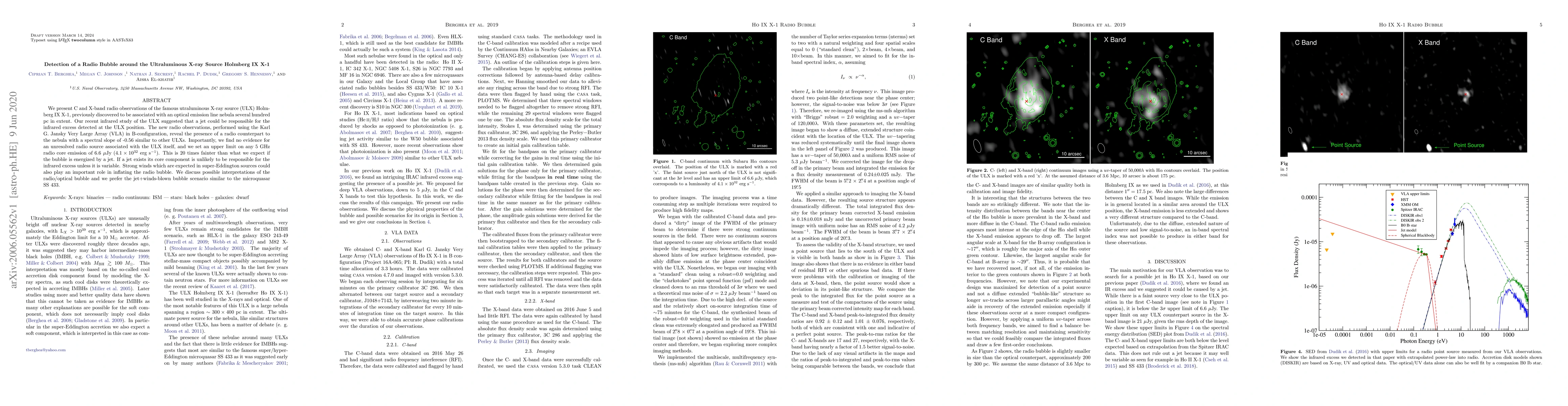 Thumbnail for Detection of a Radio Bubble around the Ultraluminous X-ray Source
  Holmberg IX X-1
