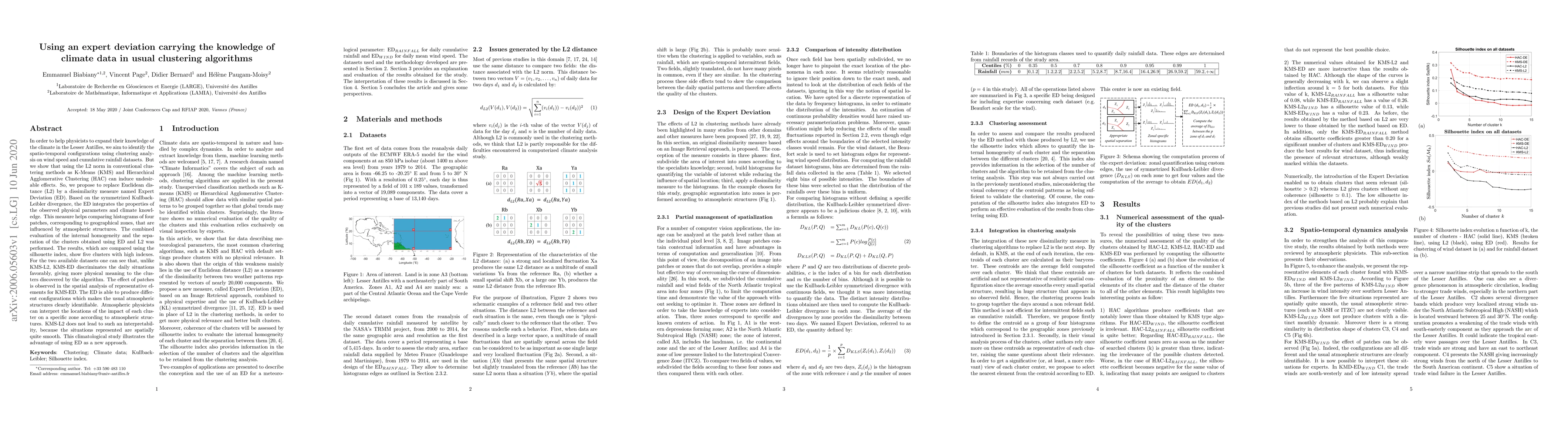 Thumbnail for Using an expert deviation carrying the knowledge of climate data in
  usual clustering algorithms